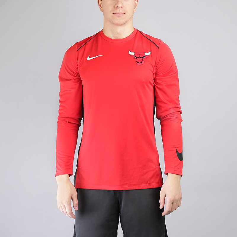   лонгслив Nike Chicago Bulls Hyper Elite Long-Sleeve NBA Top 856968-657 - цена, описание, фото 1